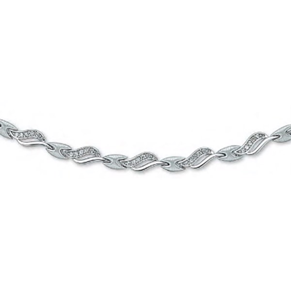 RS of Scandinavia's Handmade bracelet with fine stones, 5 mm wide and 18½ cm long